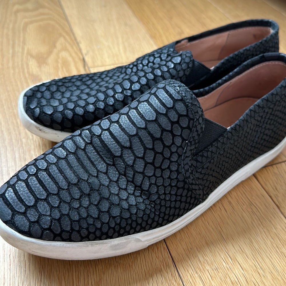 Joie Snake Skin Slip Ons